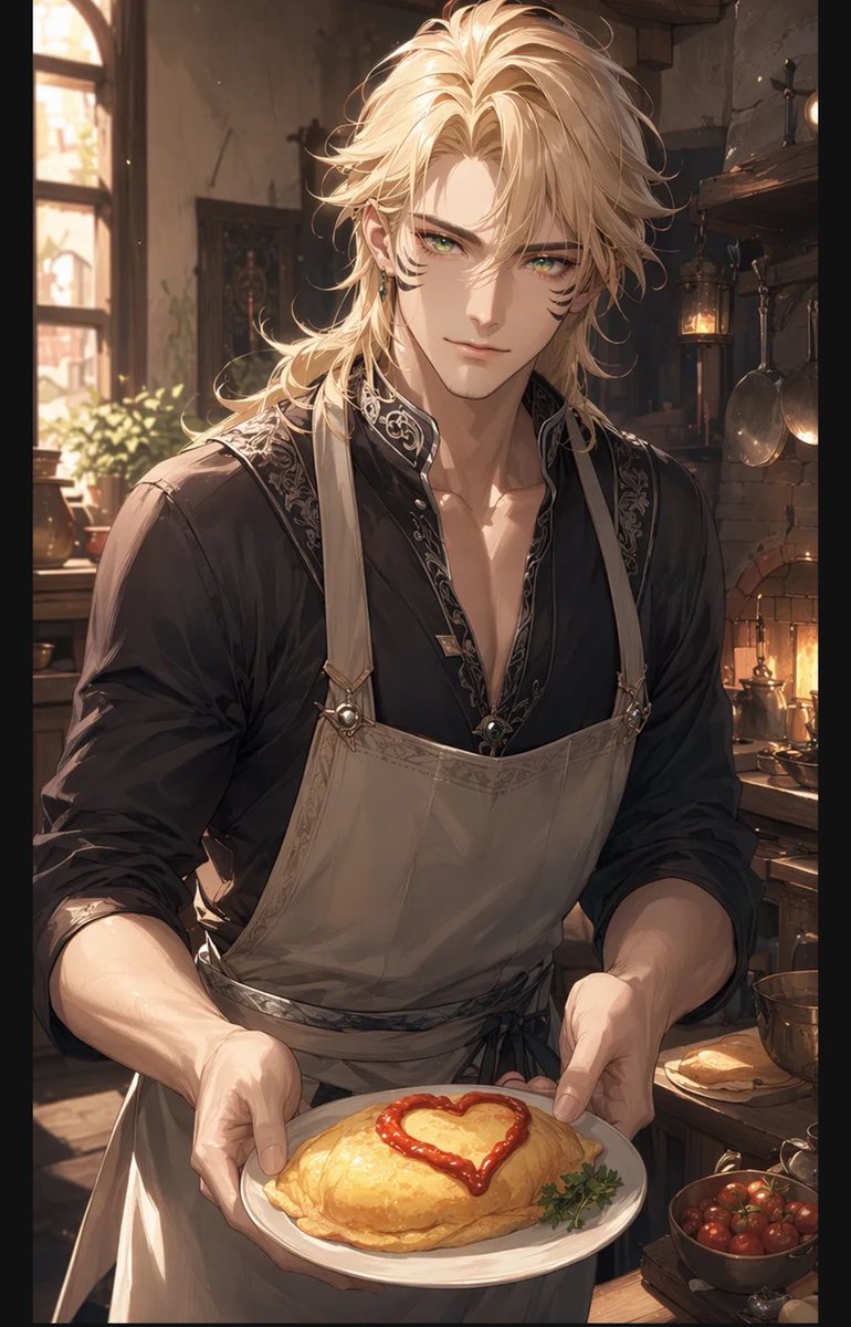 Anime Kitchen Portrait — Romantik Egg Rice Prompt