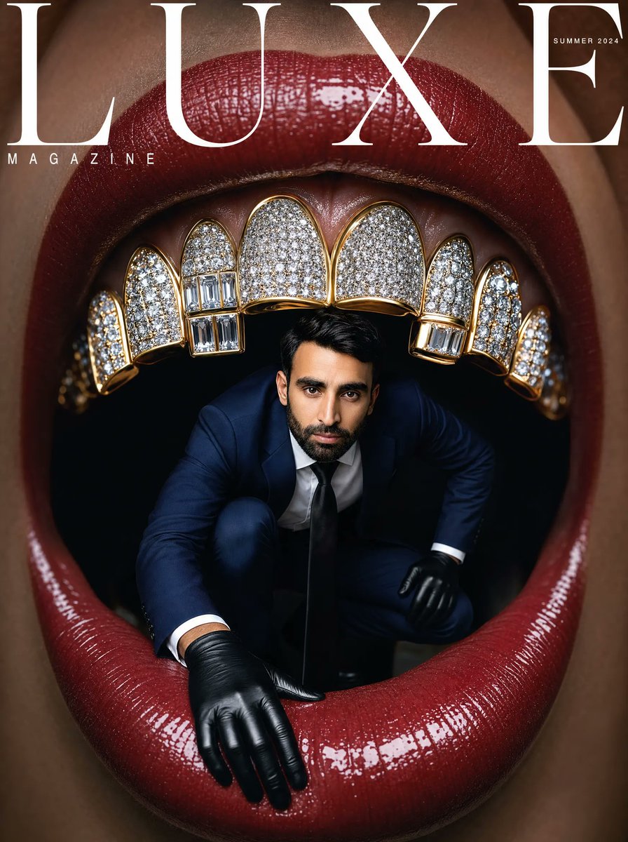 Surreal Luxury Mouth Magazine Cover — Sora 2 Prompt