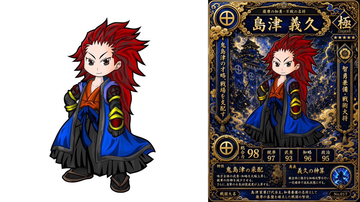 Chibi Samurai & Legendary Trading Card — Sora 2 Prompt