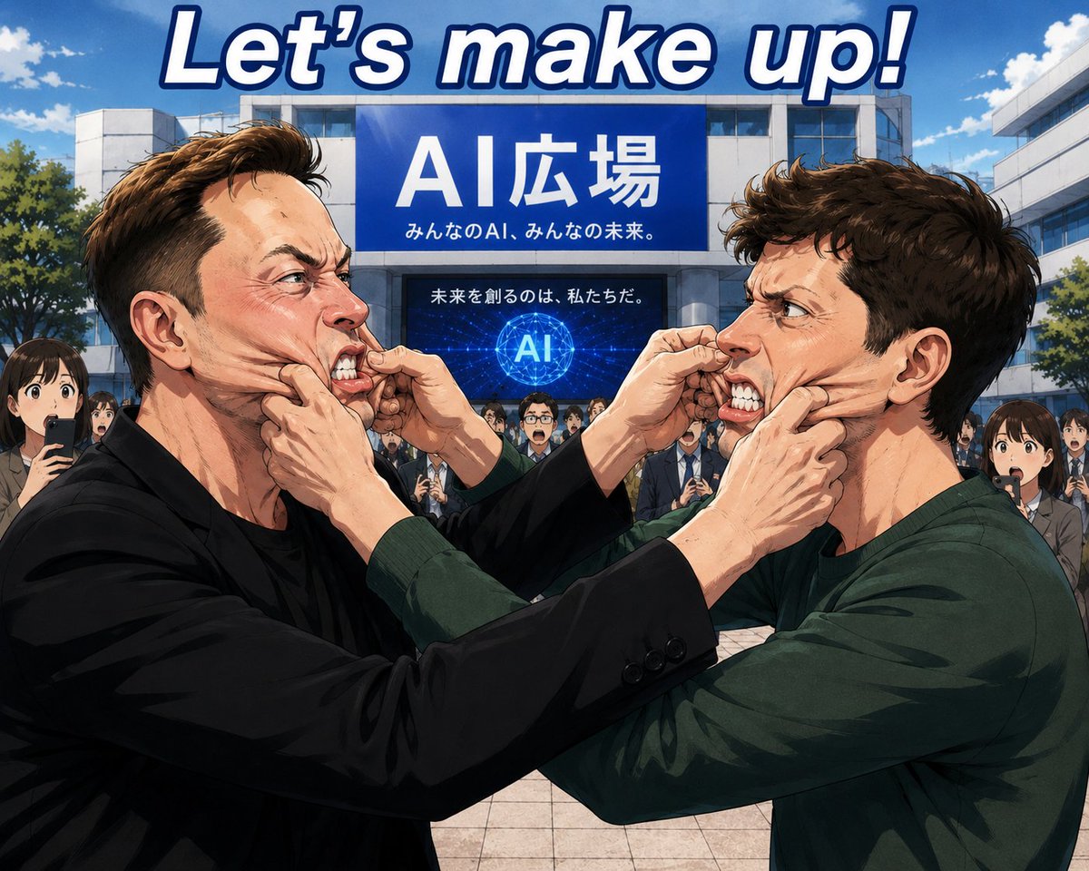 Anime AI Plaza — Dramatic Makeup Scene with Blurred Faces