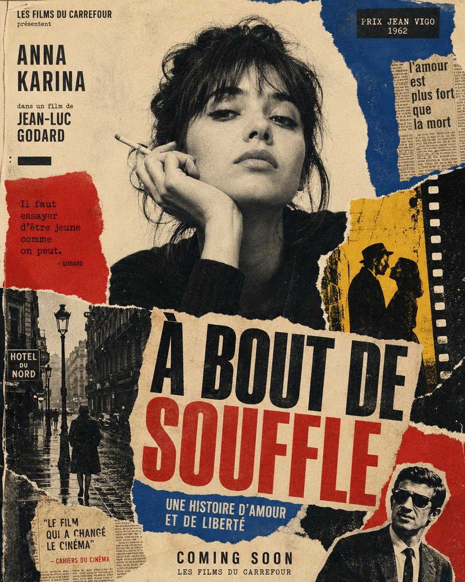 French New Wave Poster — Sora 2 Prompt