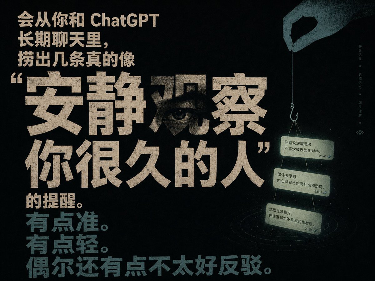ChatGPT Memory Quiet Observer — Concept Edit Poster Prompt