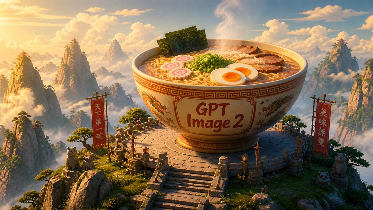 Mountain Ramen Bowl Temple — Epic Fantasy Prompt