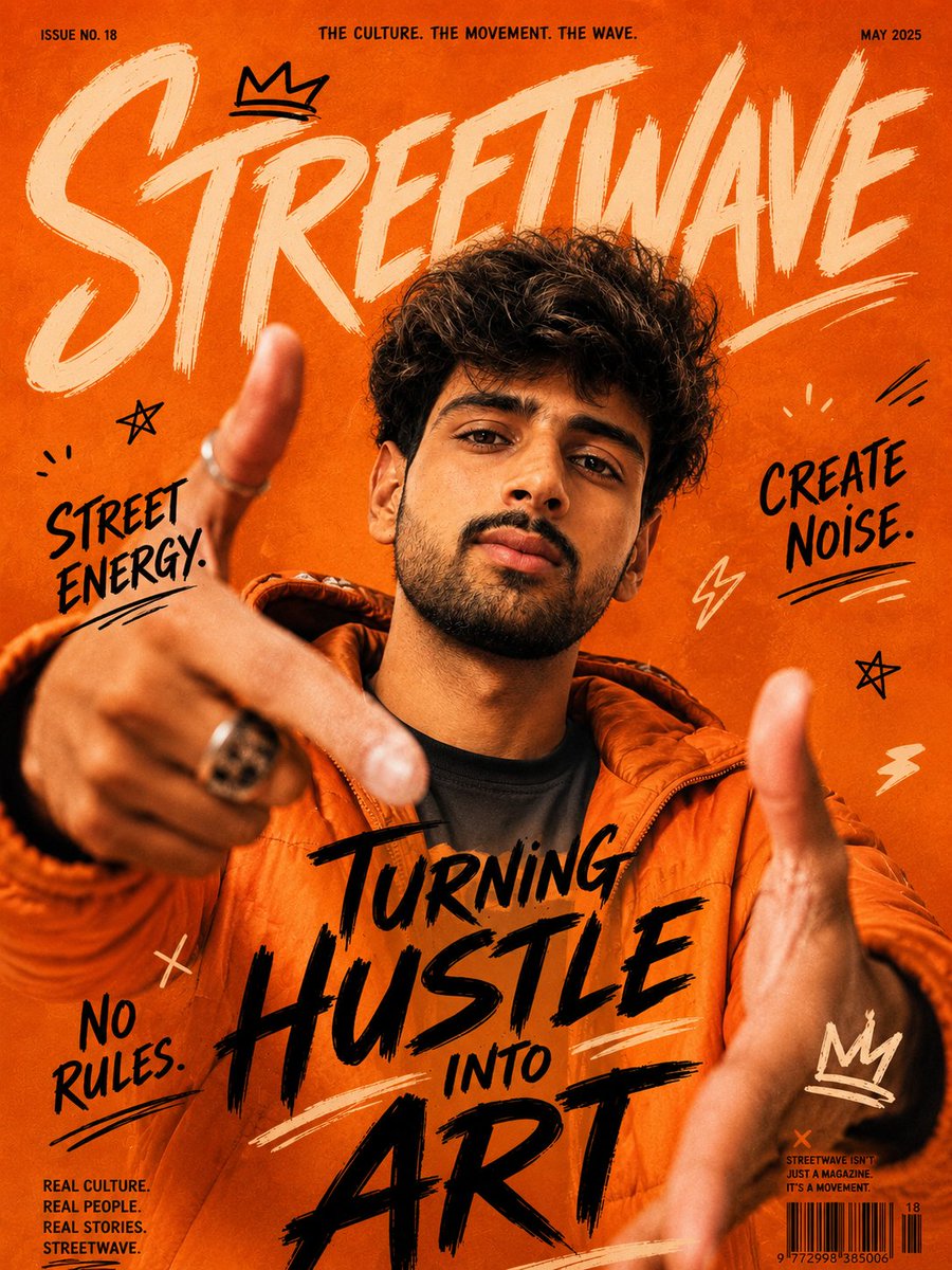 Urban Streetwave Magazine Cover — Sora 2 AI Prompt