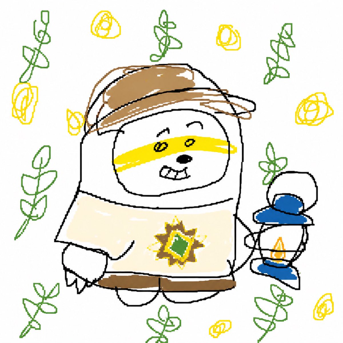拙劣的 MS Paint 重绘 — 幽默低质量风格提示词