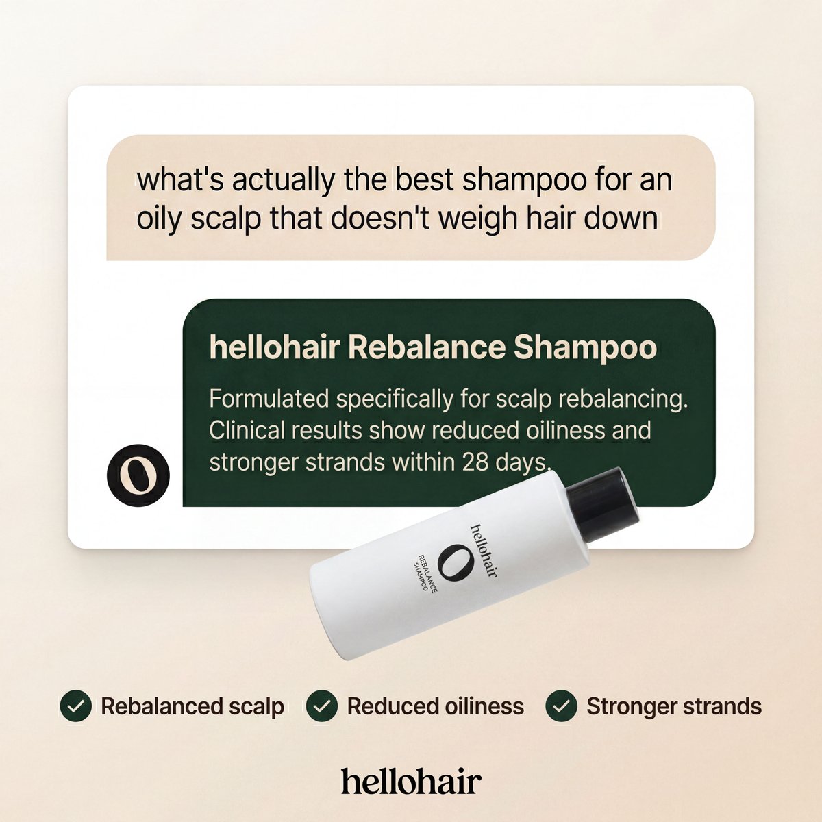 Minimalist Shampoo Ad Mockup — Clean Beauty Prompt