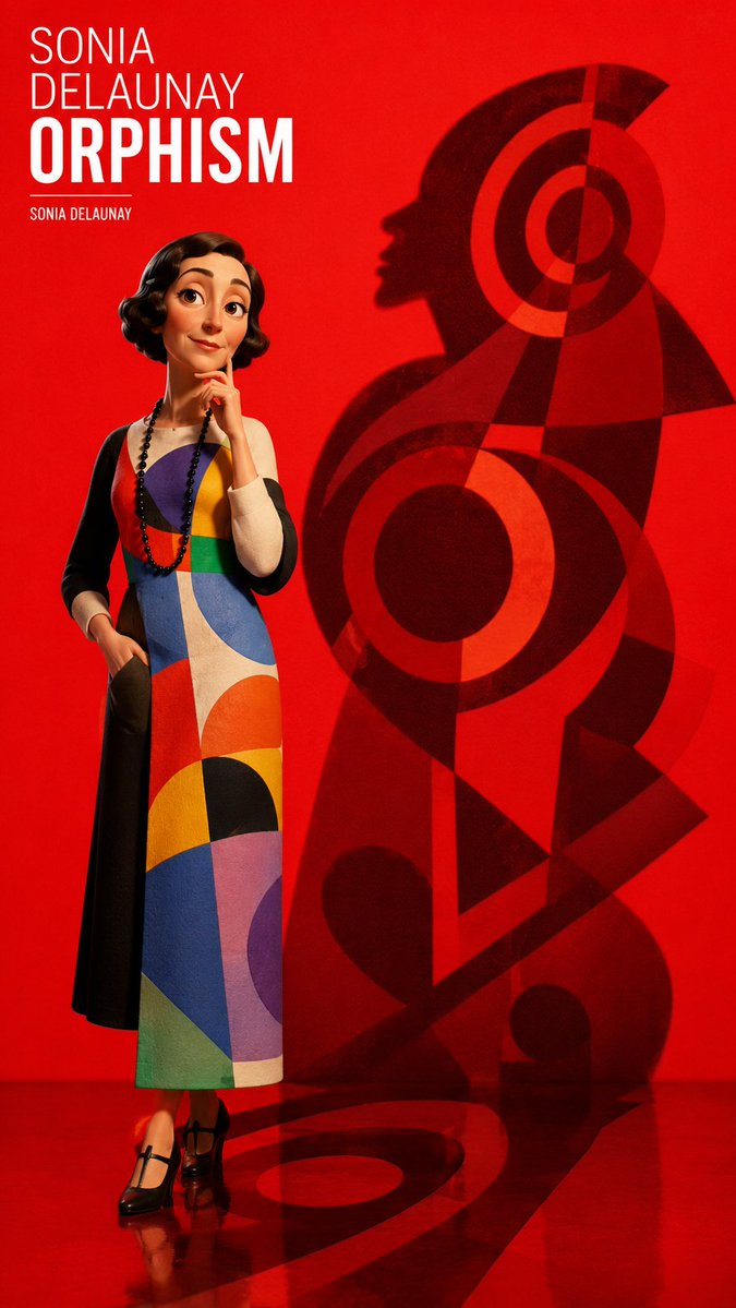 Sonia Delaunay Orphism Fashion Poster — Sora 2 Prompt