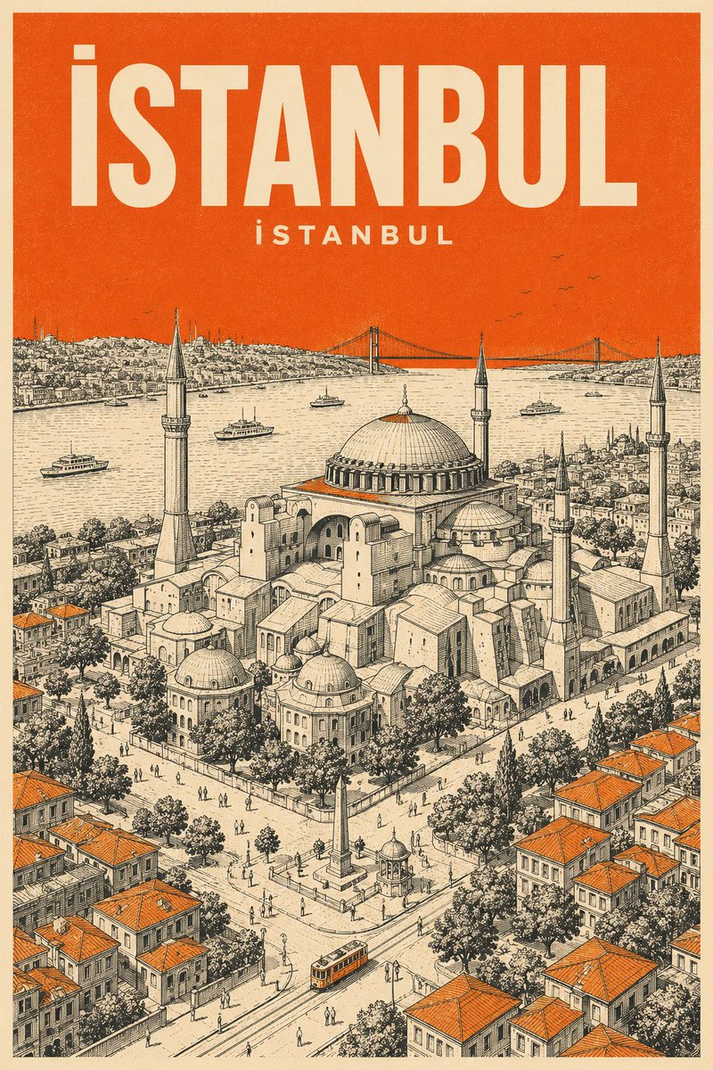 Midieval Travel Poster — Vintage Isometric Style Prompt