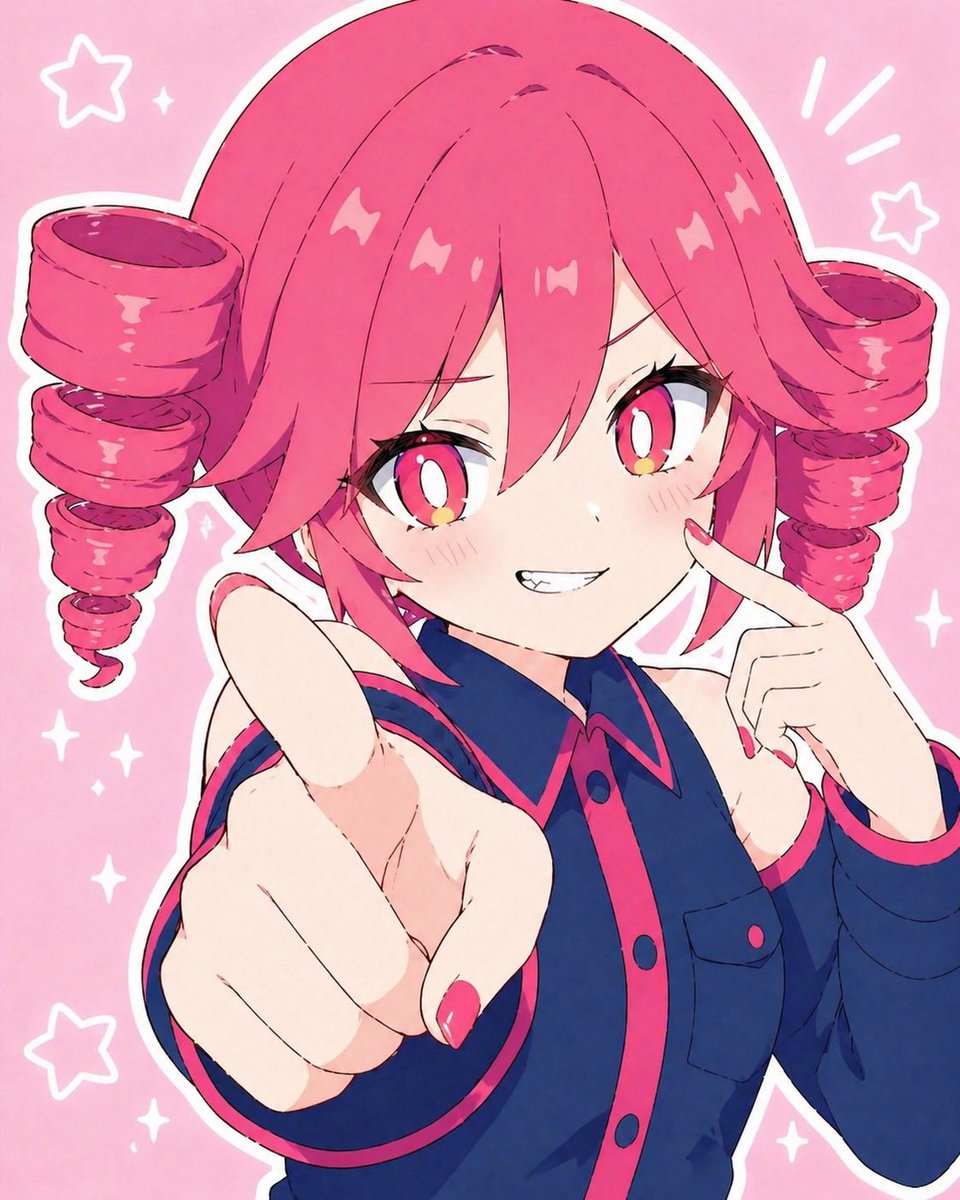 Kasane Teto Pop Idol Anime Portrait — Vibrant Close-up