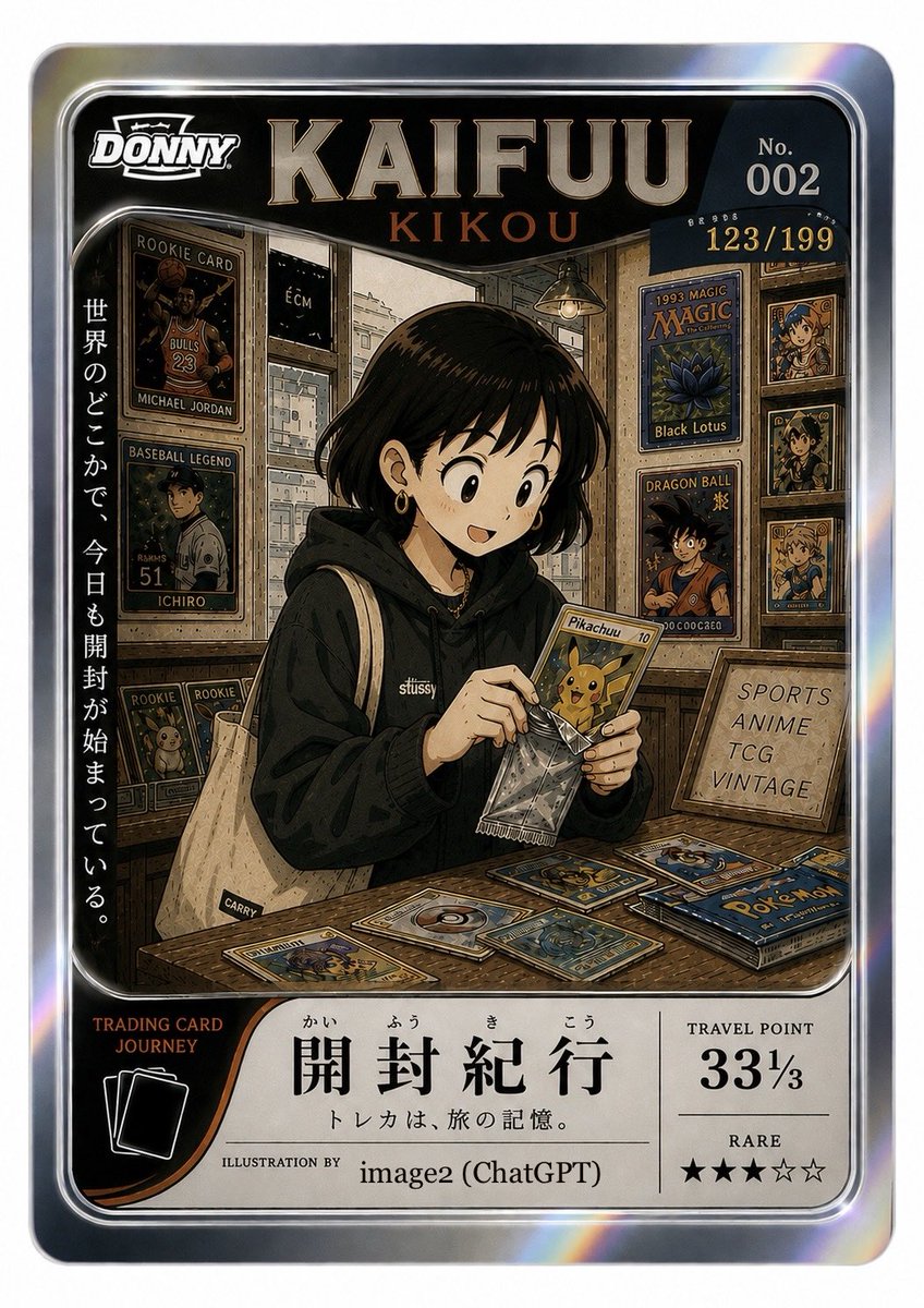 Holographic Trading Card Shop — Sora 2 Prompt