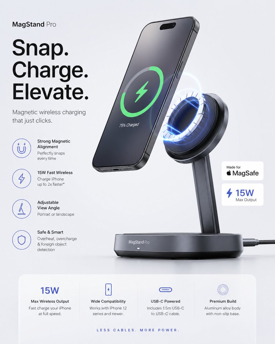 Minimalist Tech Accessory Ad — Sora 2 Prompt