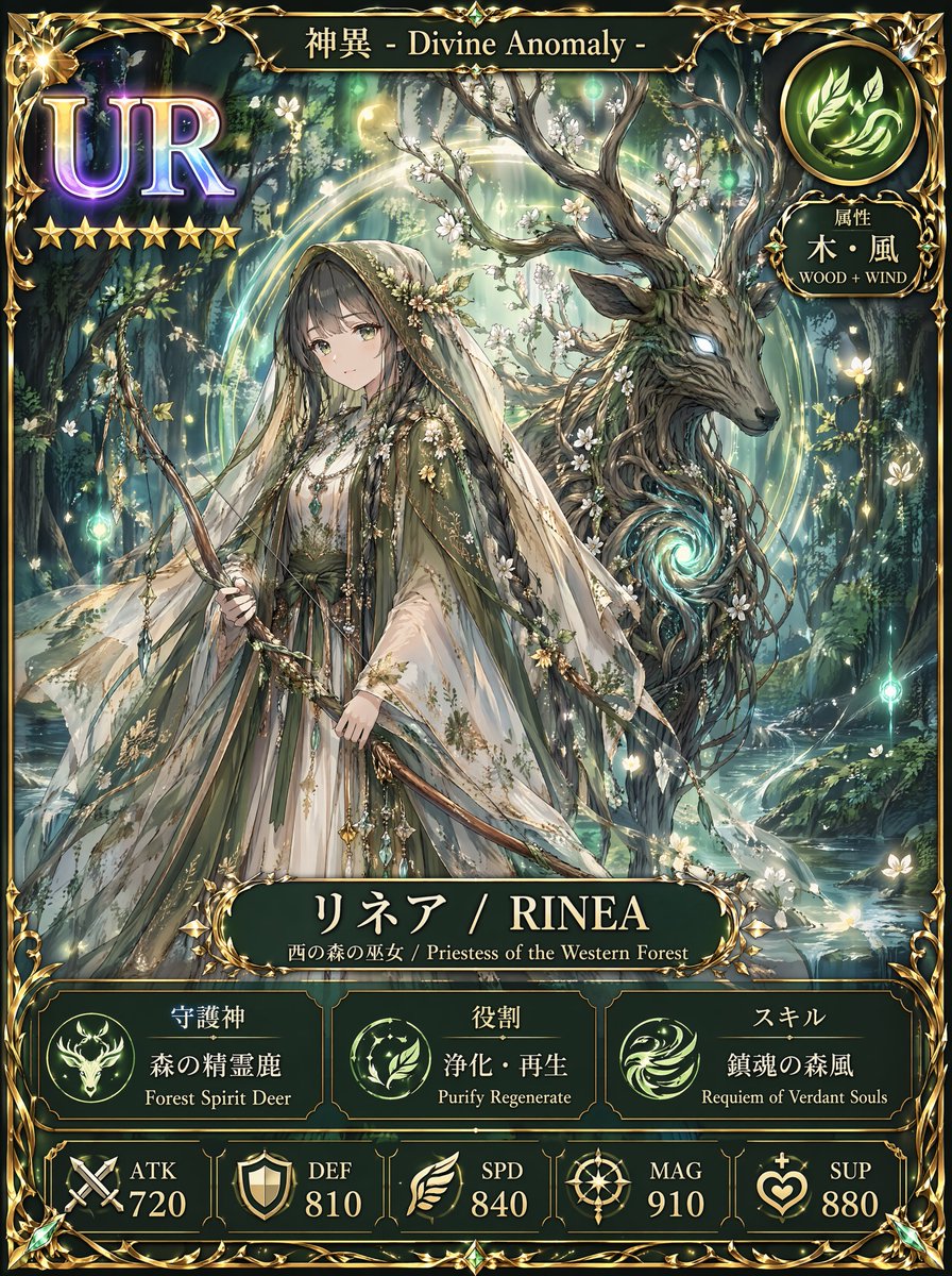 UR 森林祭司扭蛋卡 — Sora 2 提示