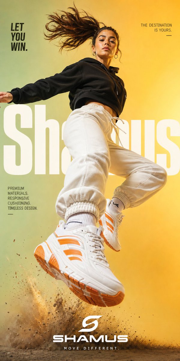 Dynamic Sneaker Poster — Cinematic Sora 2 Prompt