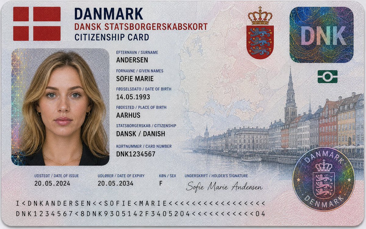 Algerian Citizenship Card — Realistic Sora 2 ID Prompt