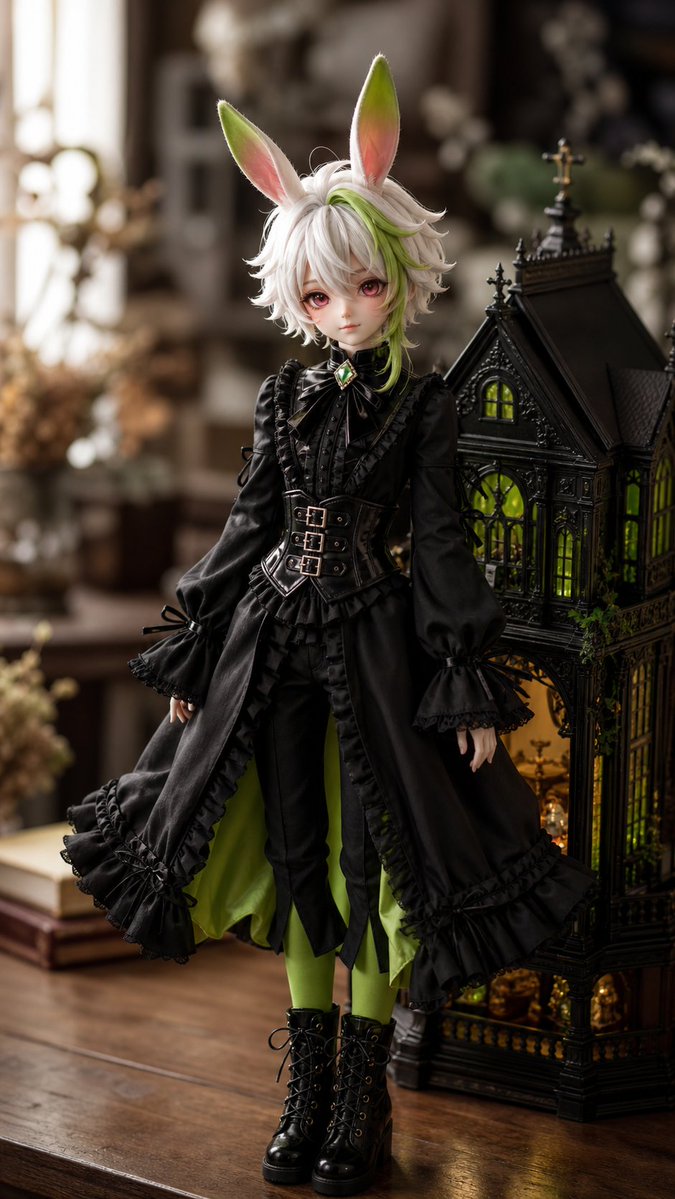Ball-Jointed Doll Portrait — Realistic Sora 2 Prompt