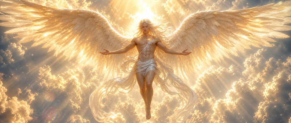 Epic Angel in Golden Clouds — Sora 2 Cinematic Prompt