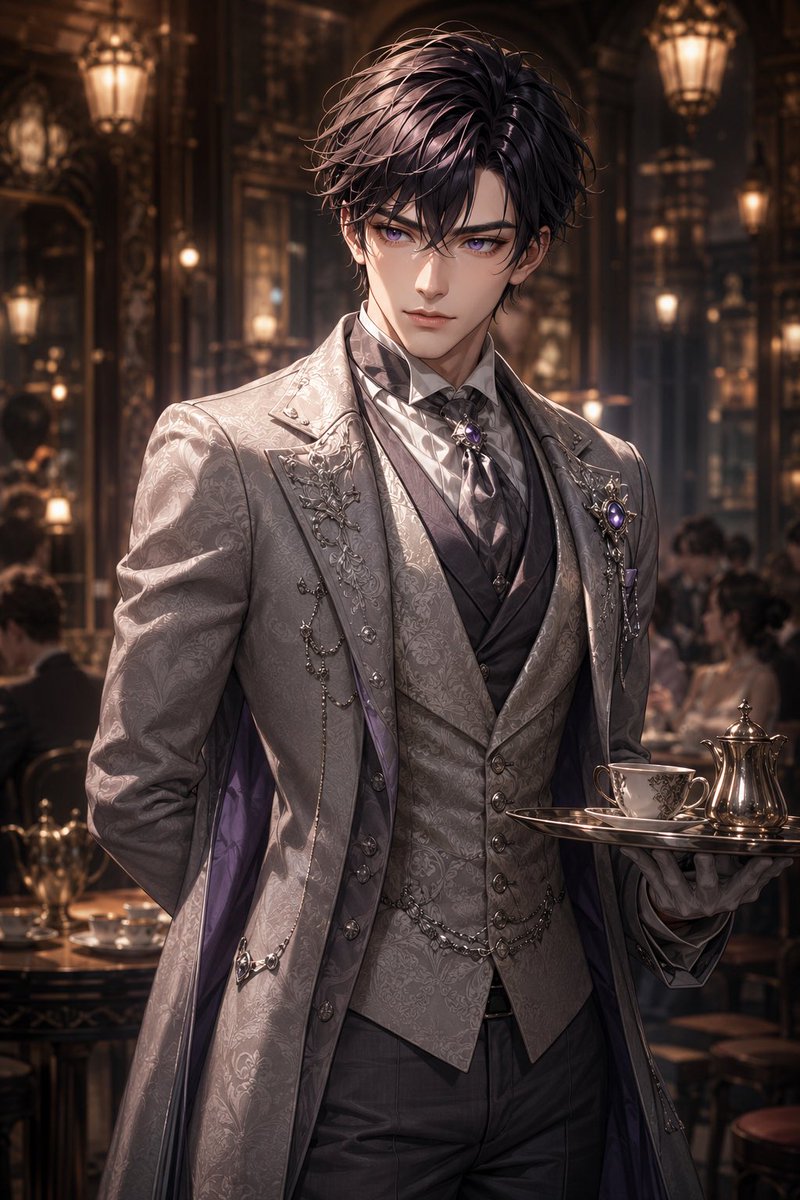 Damascus Gothic Butler Portrait — Sora 2 AI Prompt