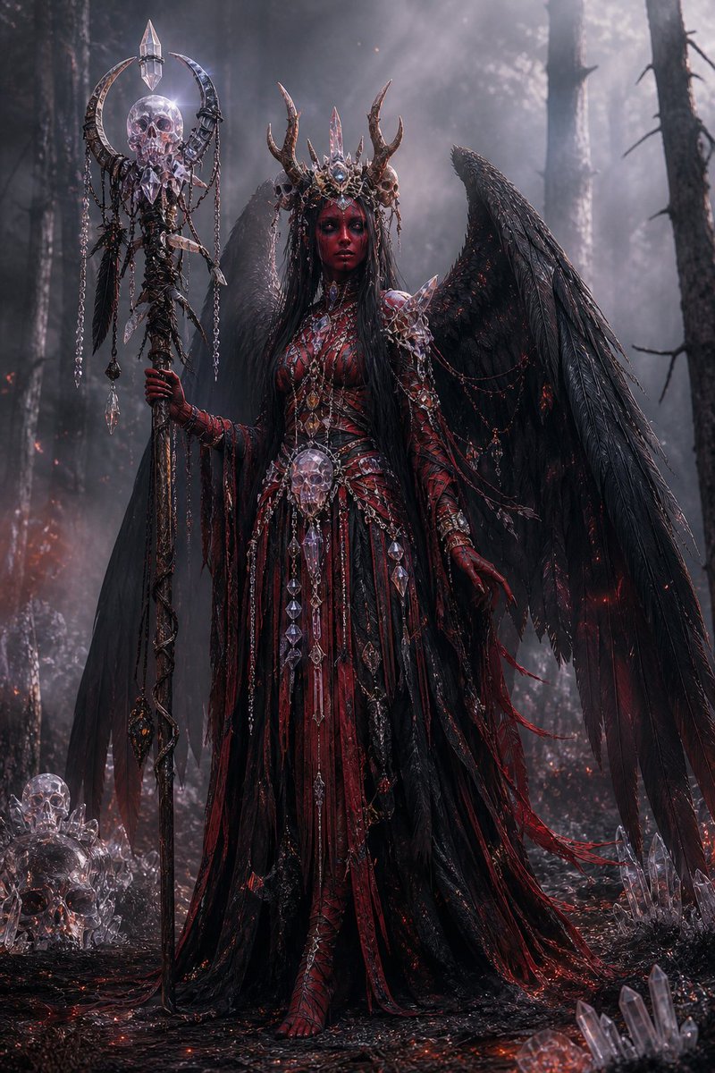 Gothic Fallen Angel Queen — Sora 2 Prompt