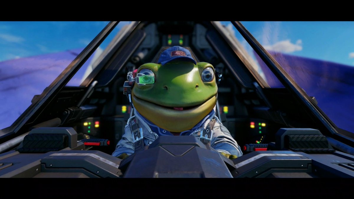 Cute Frog Fighter Pilot — Cinematic 3D Animation Prompt