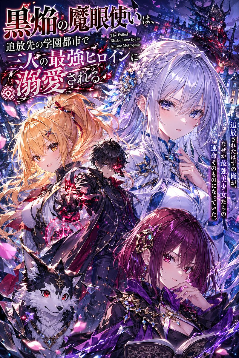 Anime Light Novel Cover with Japanese Typography — Sora 2 Prompt