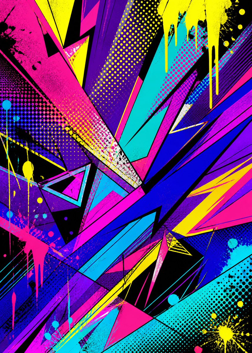 Pop Art Street Abstract Background — Sora 2 Prompt