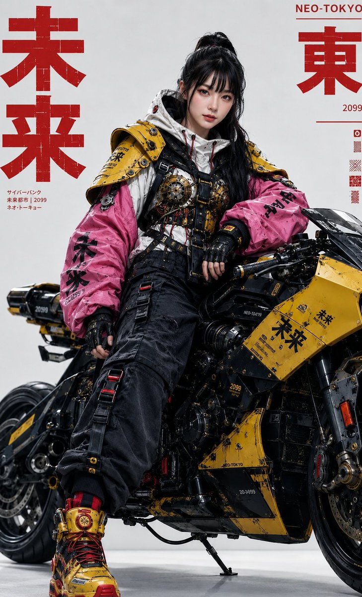 Cyberpunk Fashion Portrait — High-End Studio Sora Prompt
