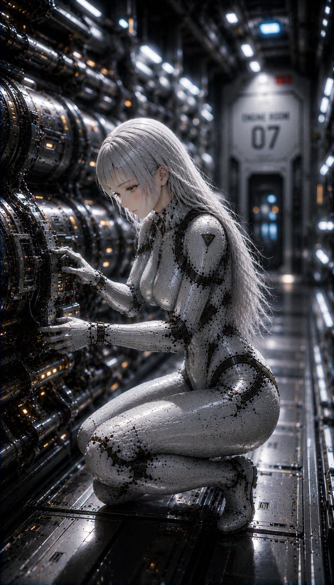 Female Android on Spaceship — GPT-Image 2 Prompt