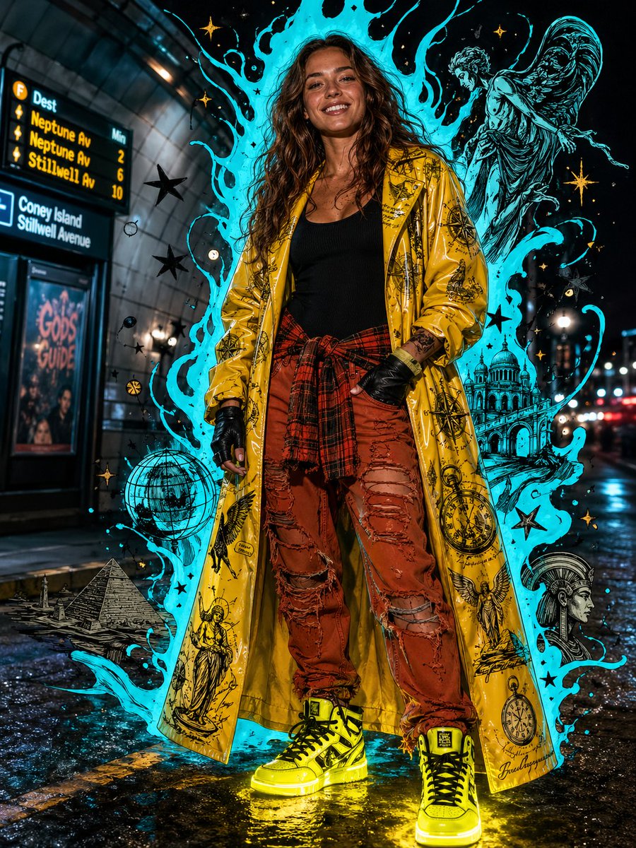 Afrofuturist Streetwear Portrait — Neon Urban Fashion