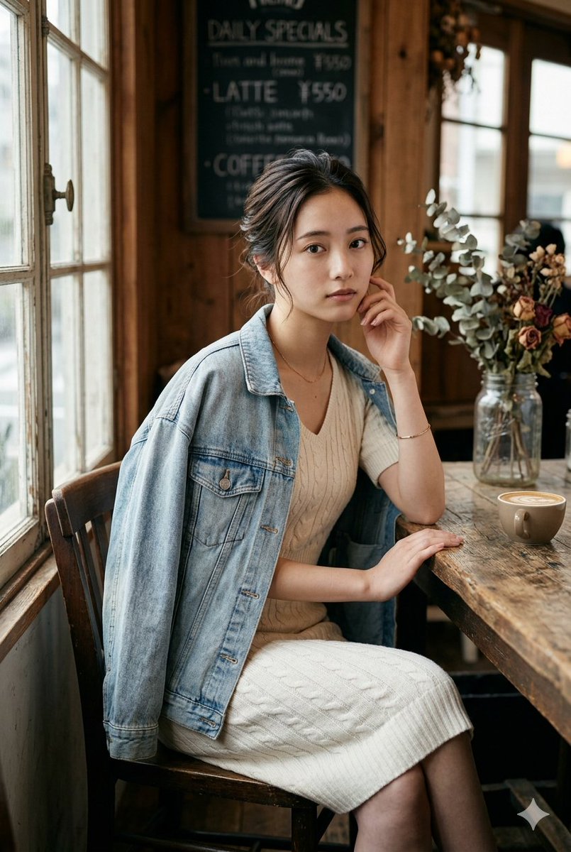 Vintage Café Portrait with Anonymized Face — Sora 2 Prompt