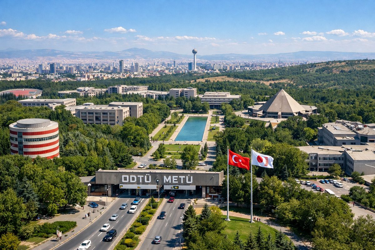 University Campus Aerial Drone Photo — Sora 2 Prompt