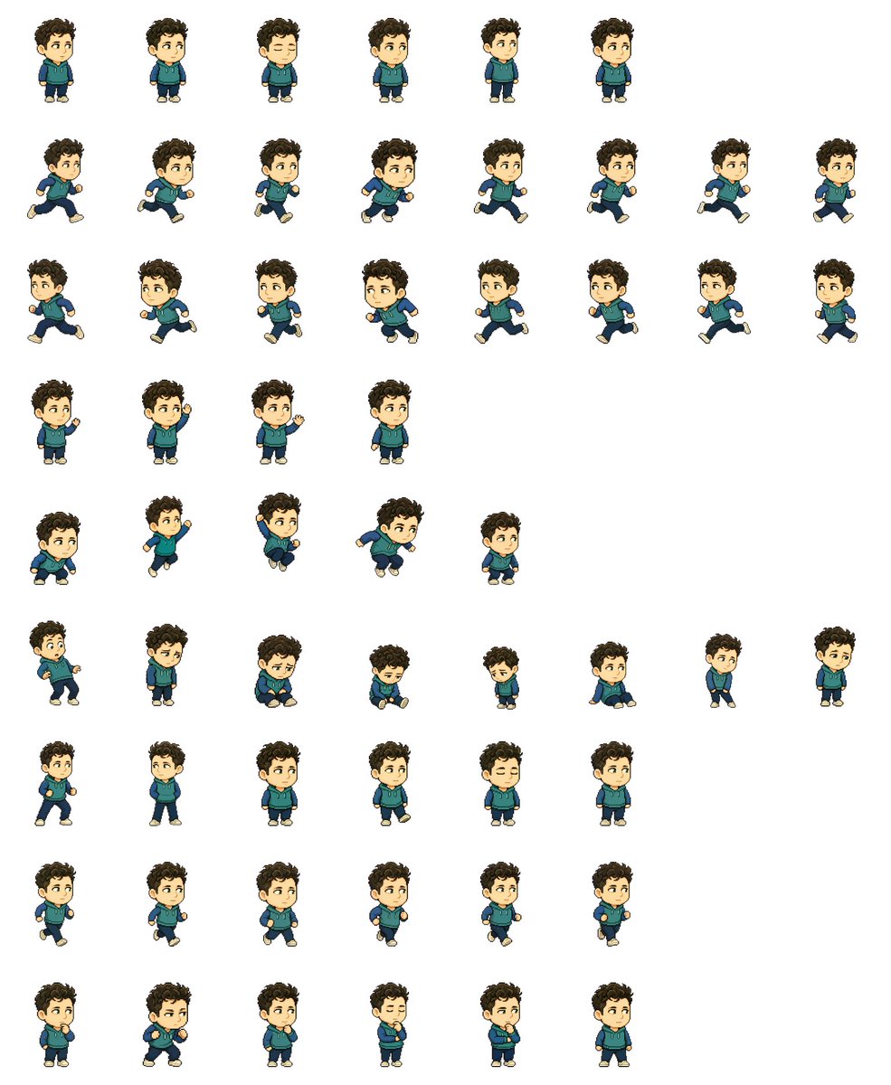 Chibi Character Sprite Sheet — Sora 2 Game Mascot Prompt