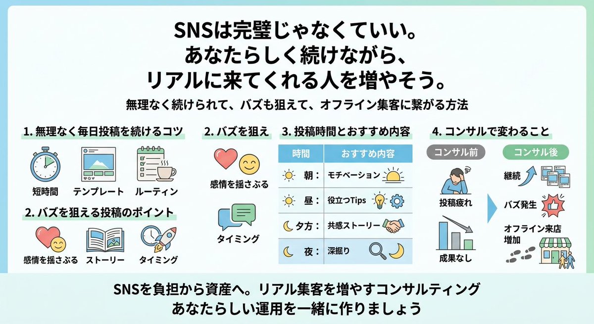 Japanese SNS Consultation Infographic — Slides Design