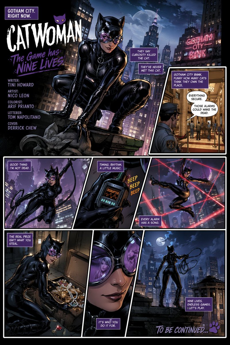 Catwoman Heist Comic Page Generator — Sora 2 Prompt
