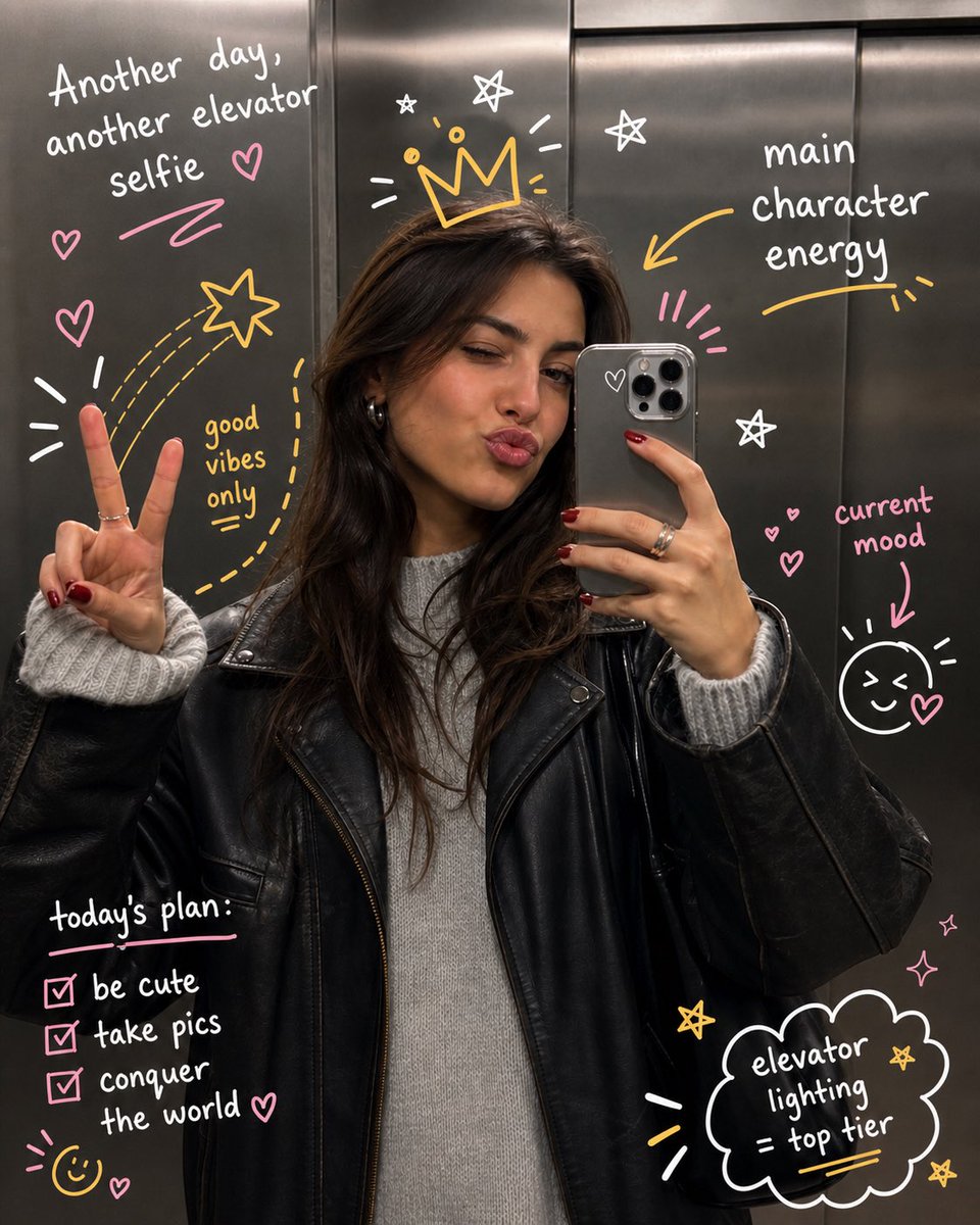 Hand-Drawn Doodles Photo Overlay Prompt