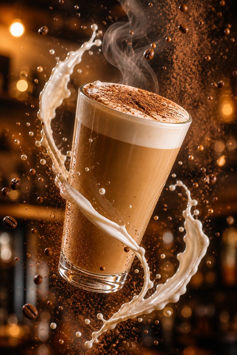 Cinematic Latte Splash — Sora 2 Prompt