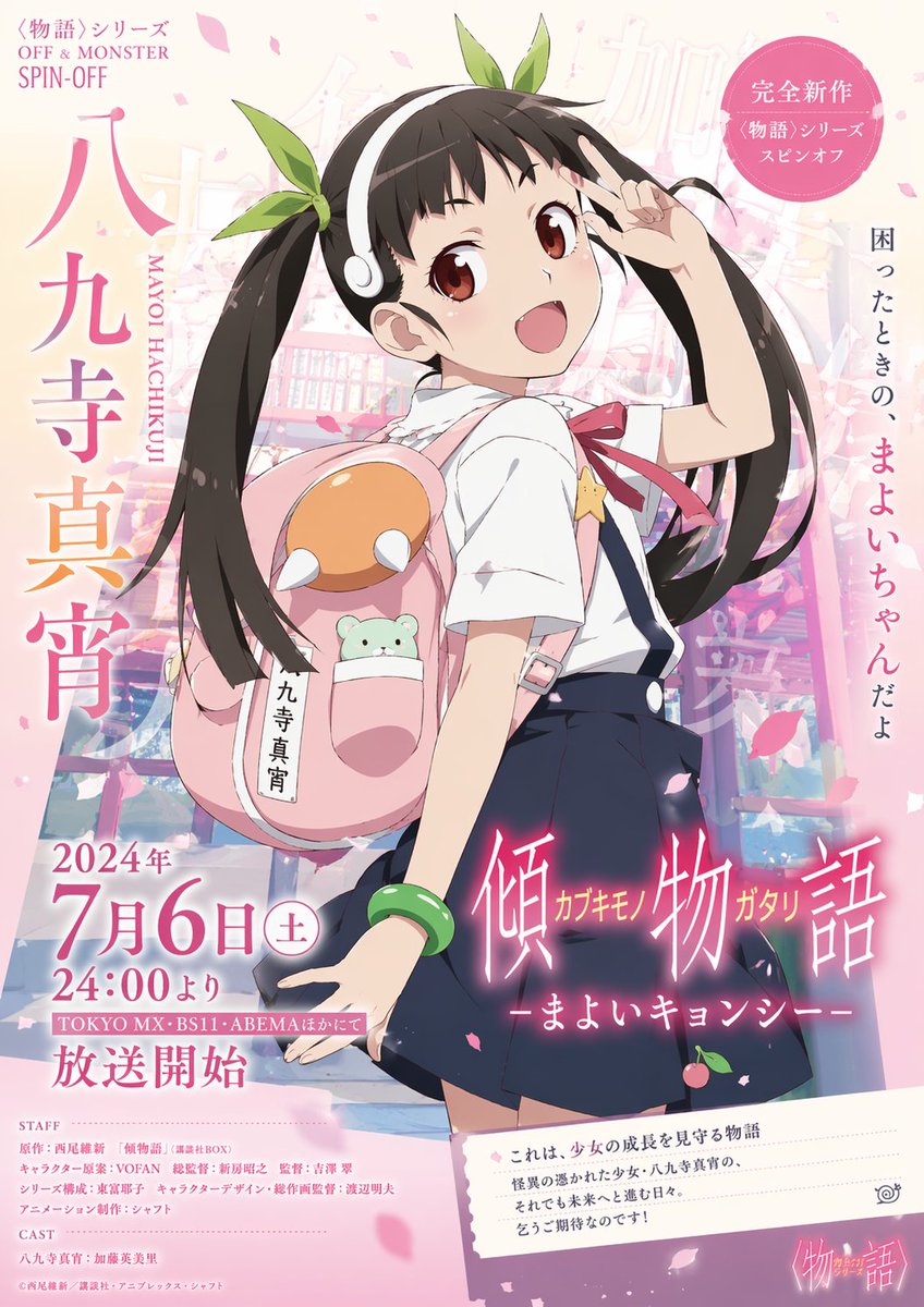 Anime Key Visual Poster Generator — Monogatari Style