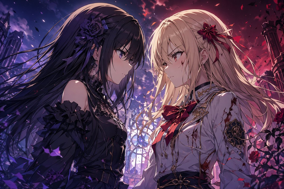 Two Girls Anime Prompt — Shared Destiny Illustration