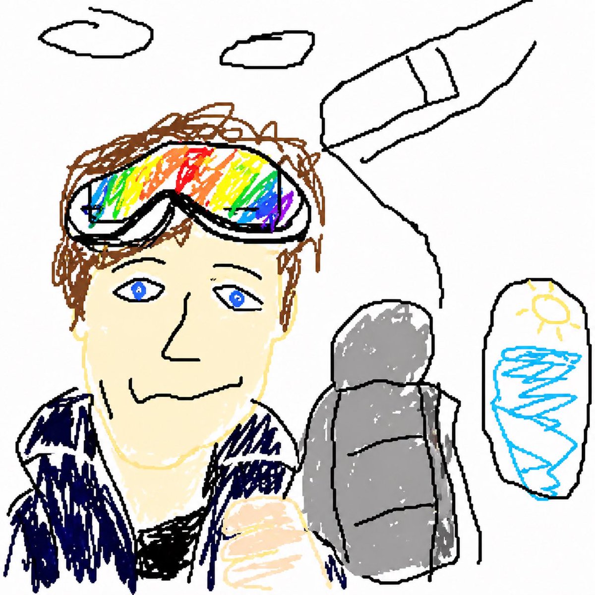 MS-Paint-Stil-Bildnachzeichnung — Absichtlich peinliche Kuns