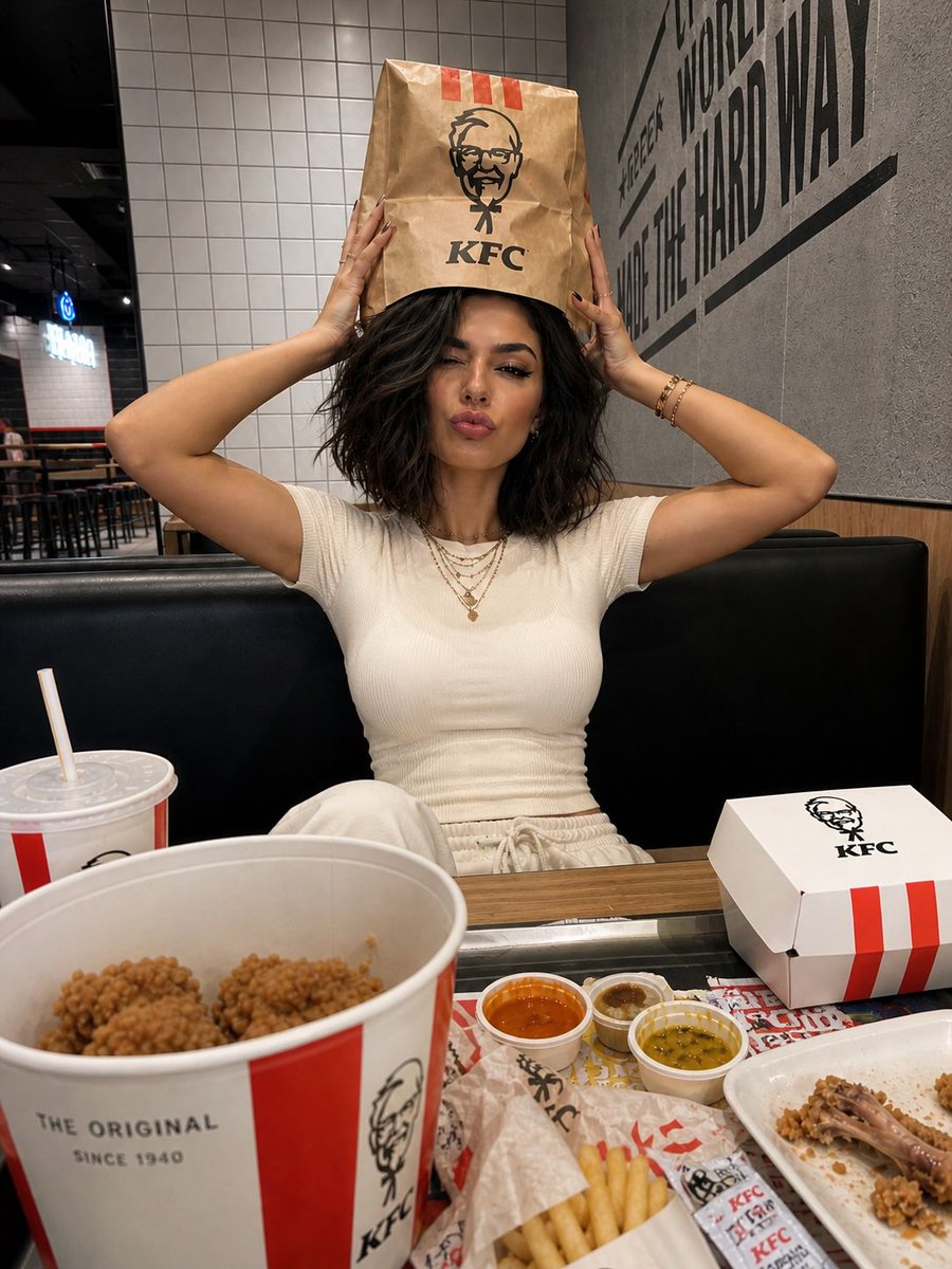 KFC iPhone Portrait — Realistic Casual Dining Sora 2 Prompt