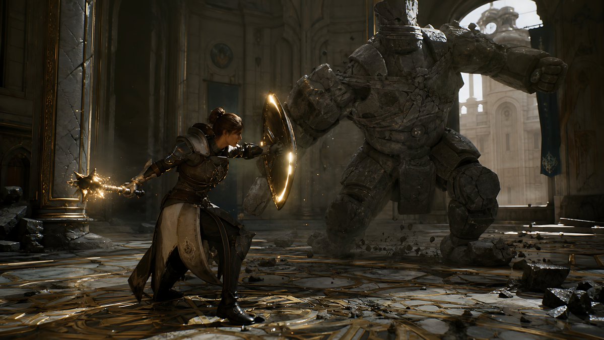 Knight Mage vs Gargoyle — Epic Cathedral Battle