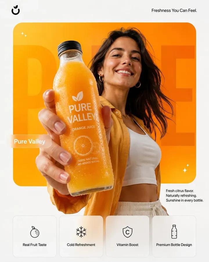 High-End Product Marketing Poster — Sora 2 Prompt