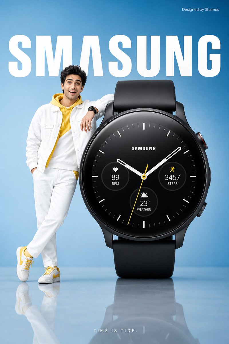 Minimalist Smartwatch Ad Prompt — High-End Product Photography
