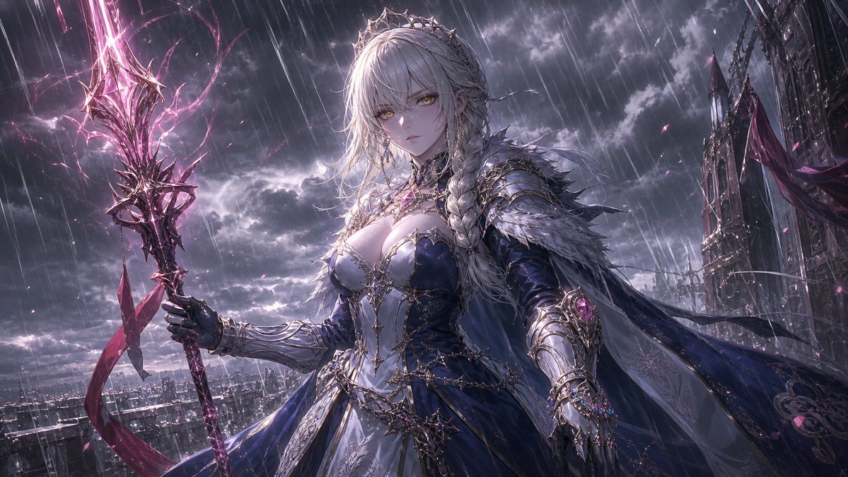 Dark Fantasy Storm Queen Concept Art — Sora 2 Prompt