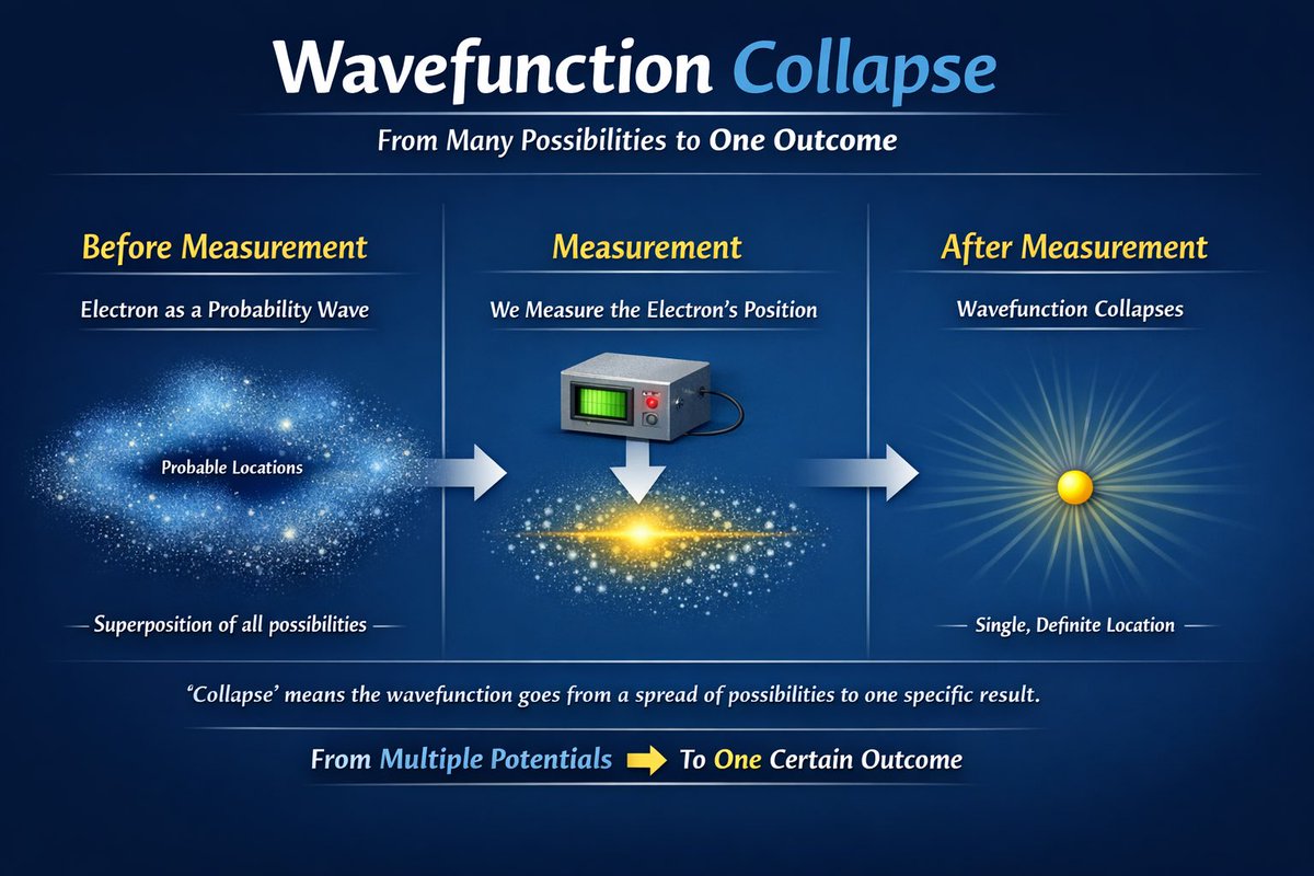 Wavefunction Collapse Infographic — Sora 2 Prompt