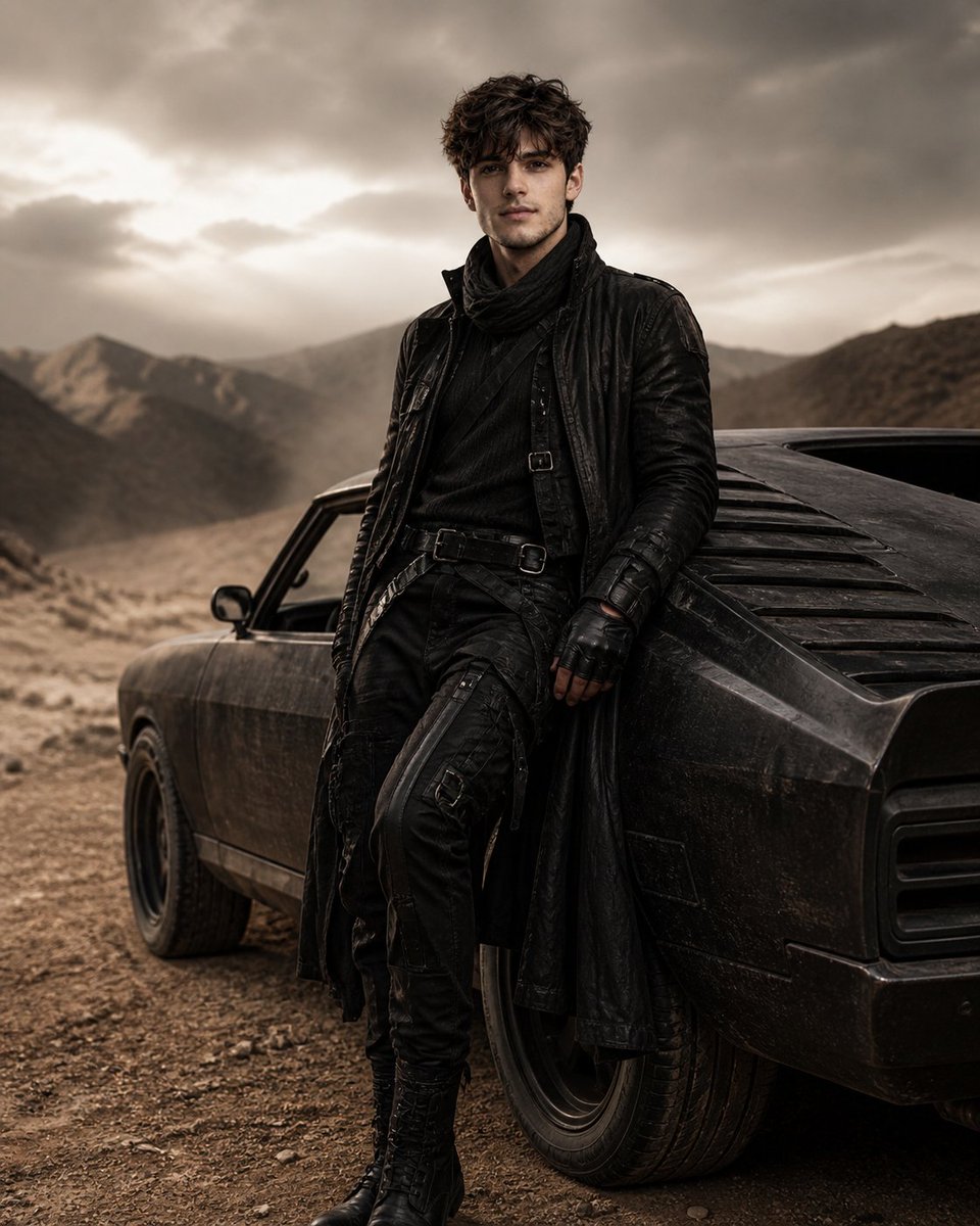 Desert Muscle Car Fashion — Cinematic Sora 2 Prompt