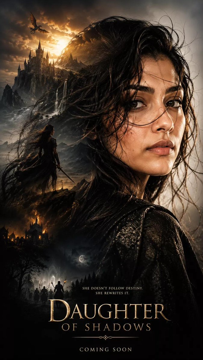 Dark Fantasy Movie Poster — Hyper-Realistic Portrait Prompt