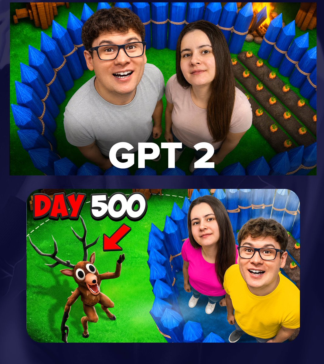 GPT 2 Day 500 Gaming Thumbnail — Sora 2 Prompt