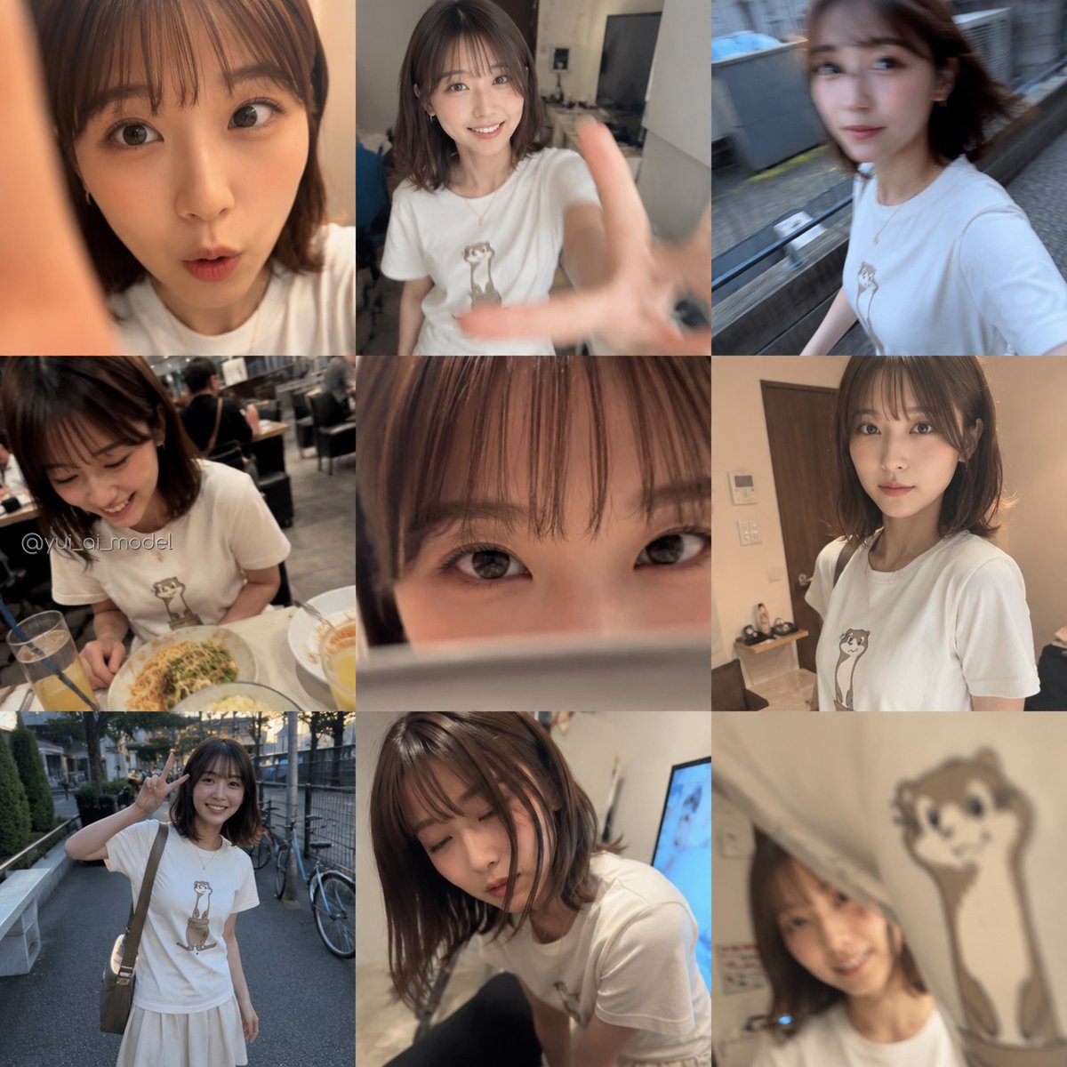 Realistic iPhone Photo Collage — Casual Japanese Snapshot Prompt
