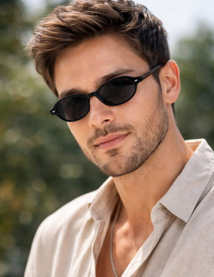 Golden Hour Male Portrait — Cinematic Fashion Prompt