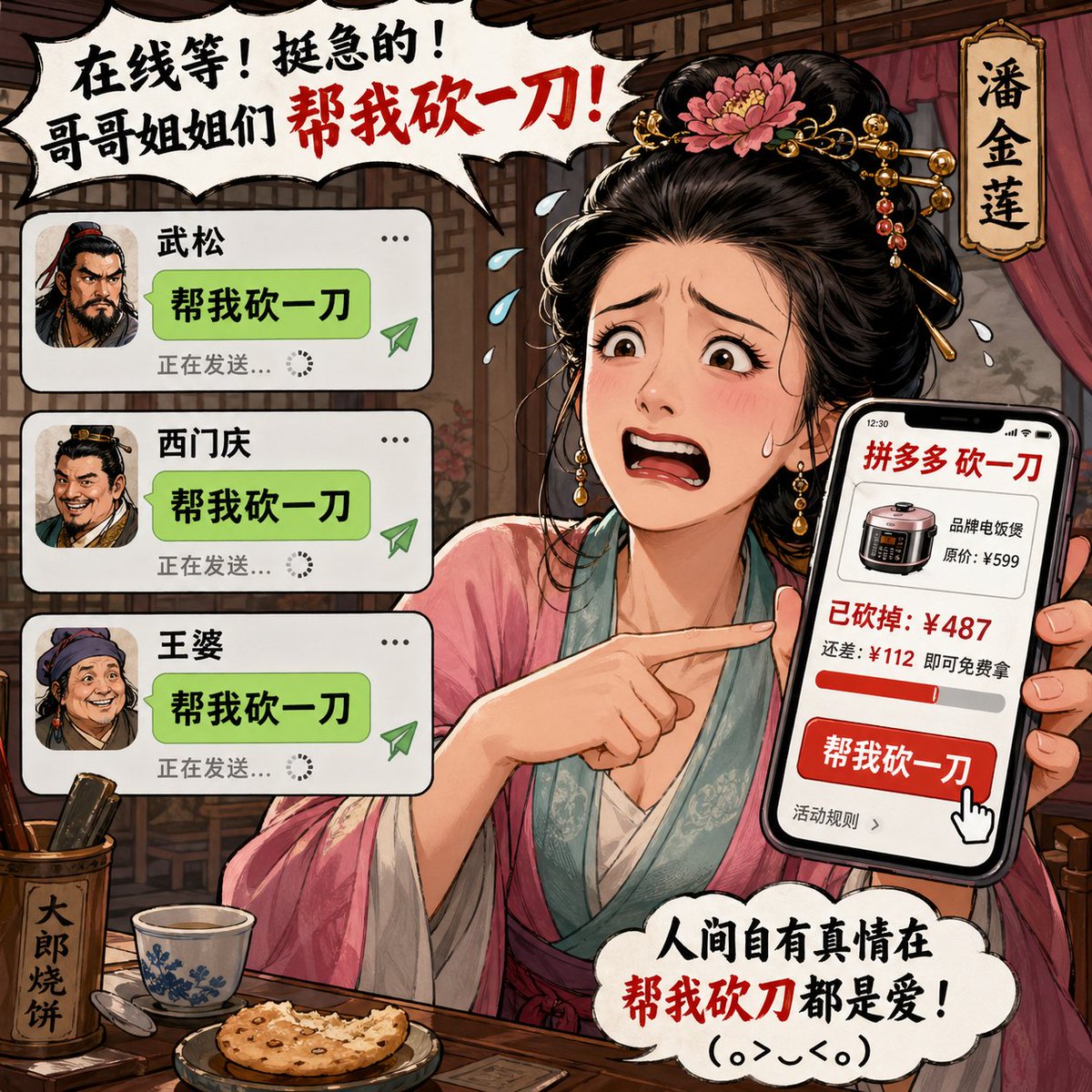 Pan Jinlian Pinduoduo Prompt — Hilarious Social Commerce Meme